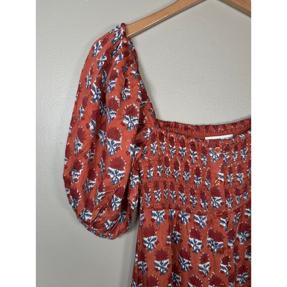 Emerson Fry India Collection Santiago 3 Maxi Dress Carmen Flowers Satin XS/S - Picture 10 of 12